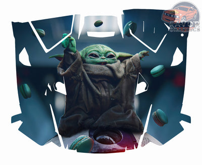 Baby Yoda Hood Vinyl Wrap for 2019 - 2023 Polaris RZR XP 1000 2 or 4 doors