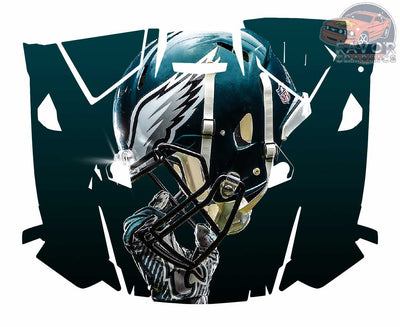 Philadelphia Eagles Hood Vinyl Wrap for Polaris RZR XP 1000 2 or 4 doors