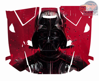 Darth Vader Hood Vinyl Wrap for 2019 - 2023 Polaris RZR XP 1000 2 or 4 doors