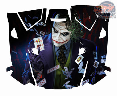 Joker Hood Vinyl Wrap for Polaris RZR XP 1000 2 or 4 doors