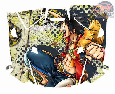 Monkey D. Luffy Hood Vinyl Wrap for Polaris RZR XP 1000 2 or 4 doors