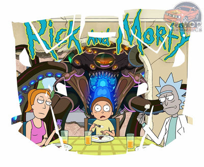 Rick And Morty Hood Vinyl Wrap for Polaris RZR XP 1000 2 or 4 doors