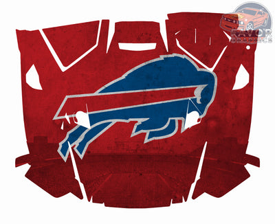 Buffalo Bills Hood Vinyl Wrap for 2019 - 2023 Polaris RZR XP 1000 2 or 4 doors