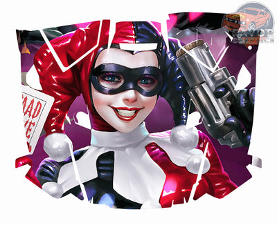 Harley Quinn Hood Vinyl Wrap for 2019 - 2023 Polaris RZR XP 1000 2 or 4 doors