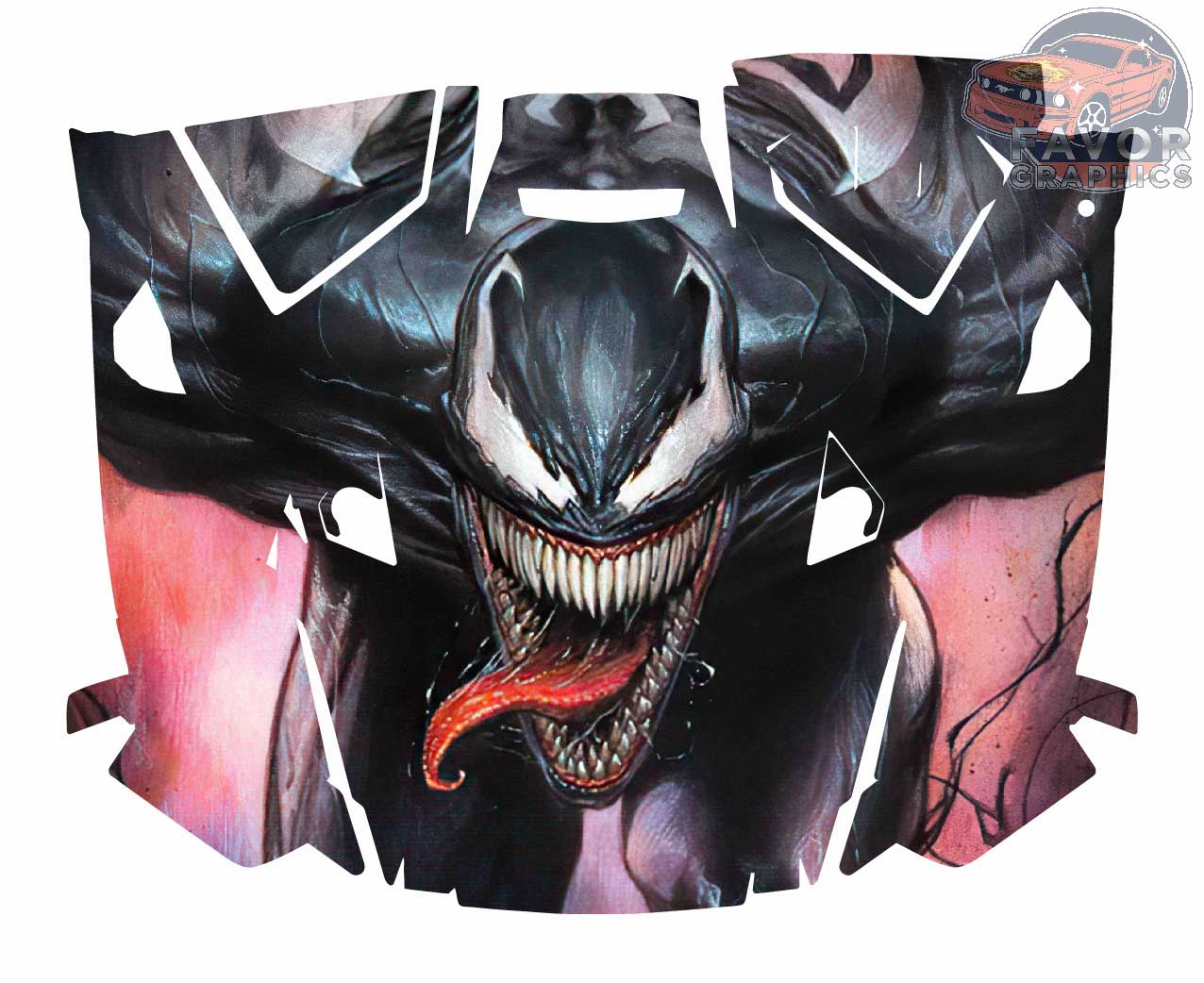 Venom Hood Vinyl Wrap for Polaris RZR XP 1000 2 or 4 doors