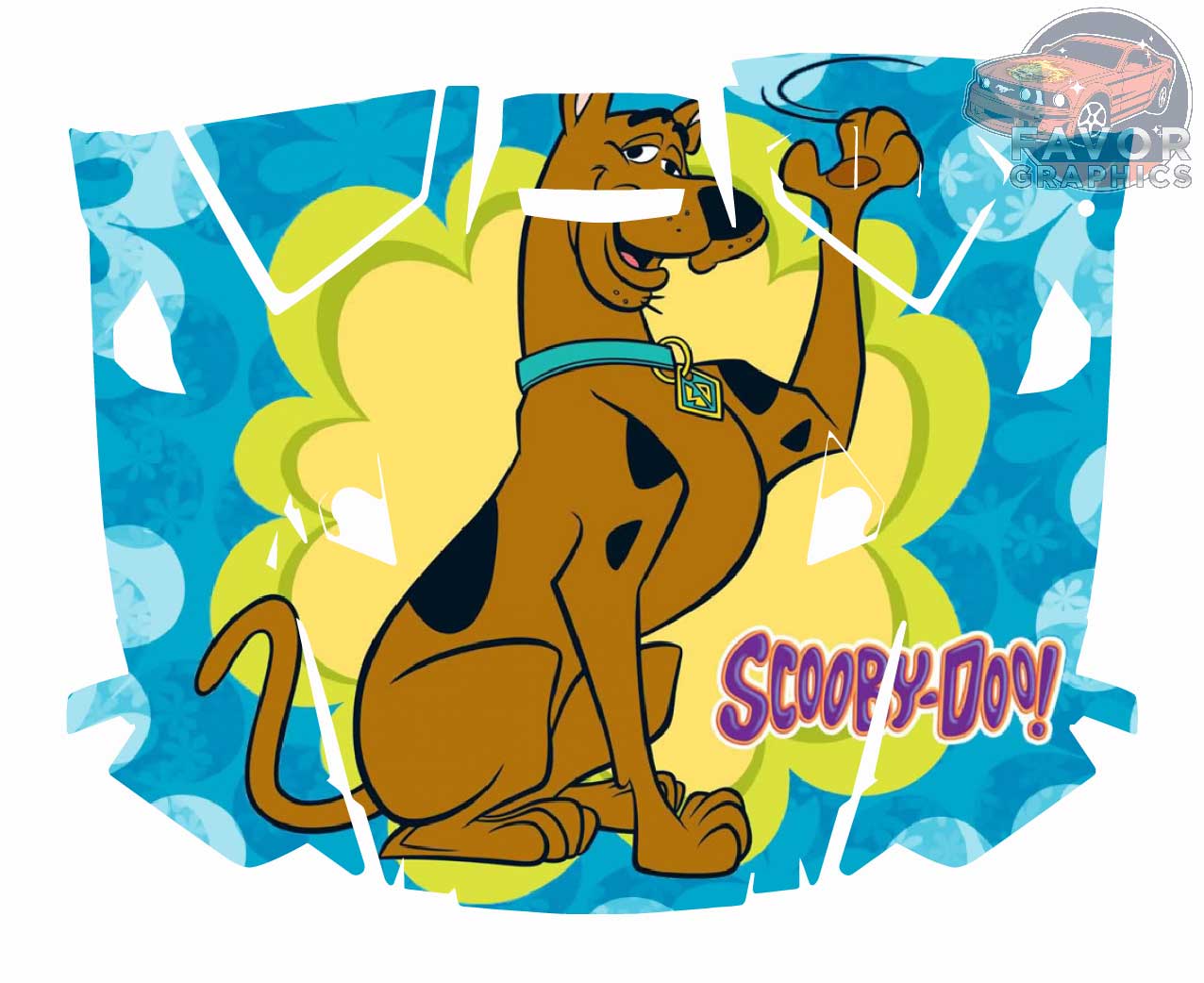 Scooby Doo Hood Vinyl Wrap for Polaris RZR XP 1000 2 or 4 doors