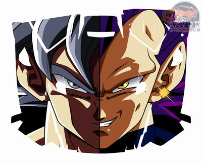 Goku Vegeta Hood Vinyl Wrap for Polaris RZR XP 1000 2 or 4 doors