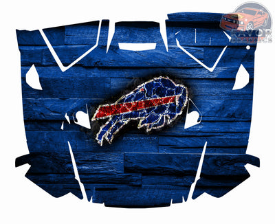 Buffalo Bills Hood Vinyl Wrap for 2019 - 2023 Polaris RZR XP 1000 2 or 4 doors