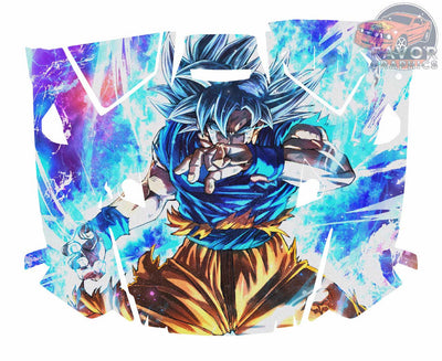 Ultra Instinct Goku Hood Vinyl Wrap for Polaris RZR XP 1000 2 or 4 doors