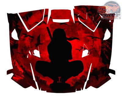 Itachi Uchiha Hood Vinyl Wrap for Polaris RZR XP 1000 2 or 4 doors