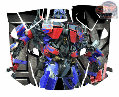 Optimus Prime Transformers Hood Vinyl Wrap for Polaris RZR XP 1000 2 or 4 doors