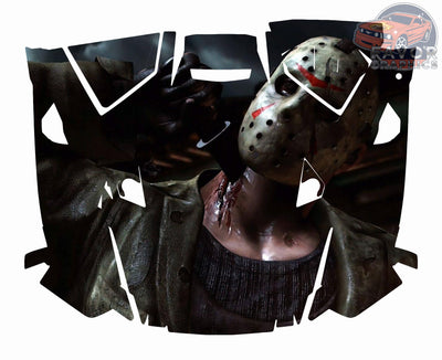 Jason Voorhees Hood Vinyl Wrap for Polaris RZR XP 1000 2 or 4 doors