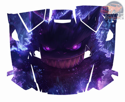 Gengar (Pokemon) Hood Vinyl Wrap for Polaris RZR XP 1000 2 or 4 doors