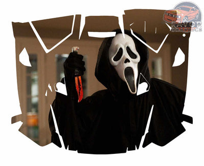 Scream Ghostface Hood Vinyl Wrap for Polaris RZR XP 1000 2 or 4 doors