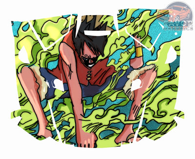 Monkey D. Luffy Hood Vinyl Wrap for Polaris RZR XP 1000 2 or 4 doors