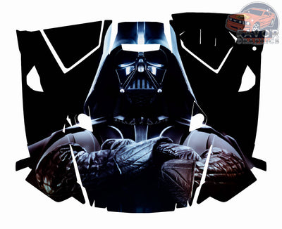 Darth Vader Hood Vinyl Wrap for 2019 - 2023 Polaris RZR XP 1000 2 or 4 doors