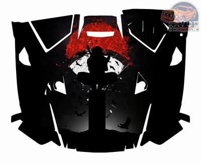 Itachi Uchiha Hood Vinyl Wrap for Polaris RZR XP 1000 2 or 4 doors