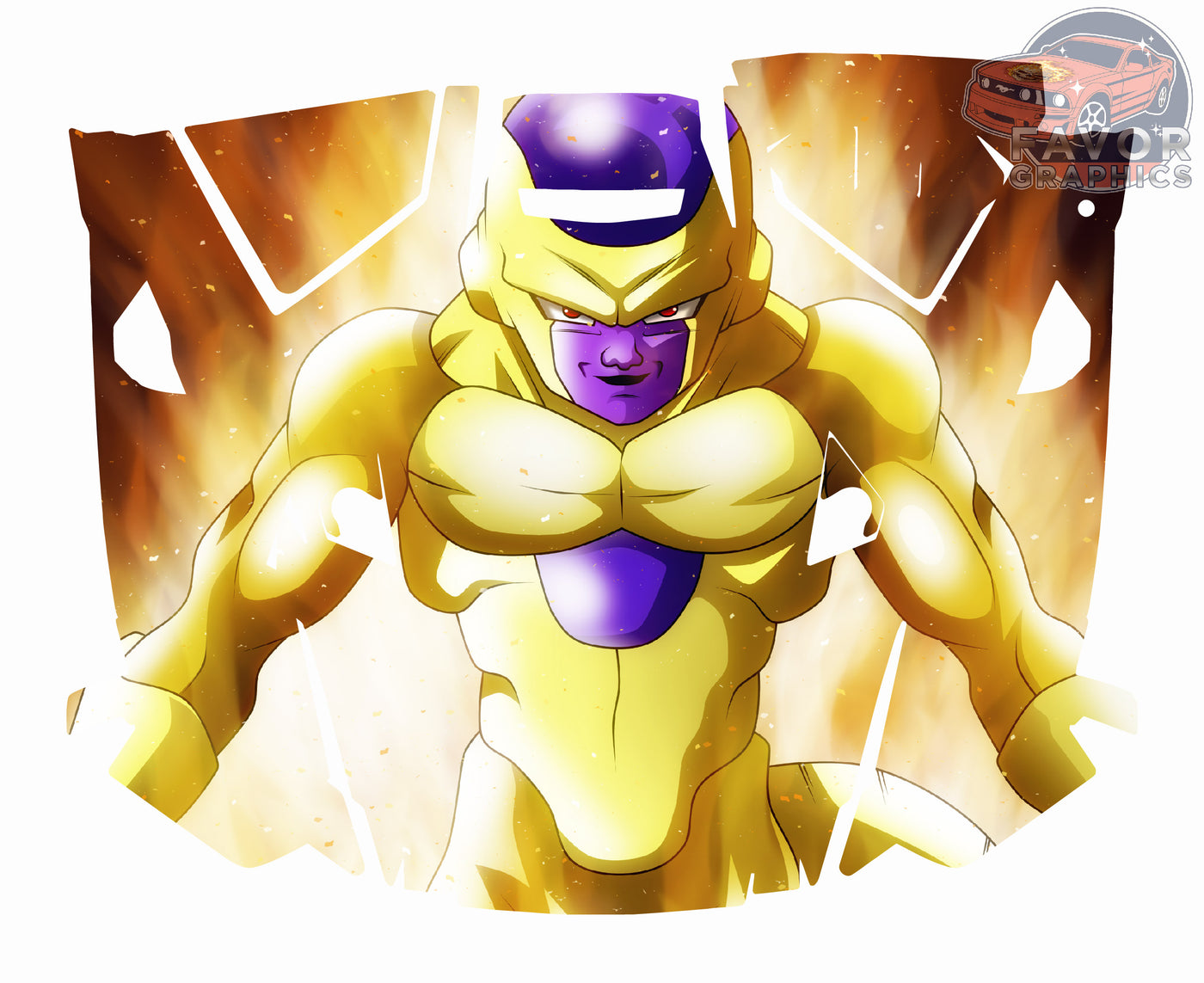 Frieza Hood Vinyl Wrap for Polaris RZR XP 1000 2 or 4 doors