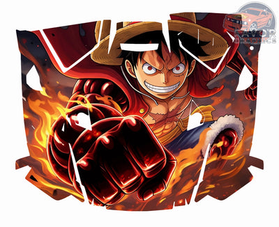 Monkey D. Luffy Hood Vinyl Wrap for Polaris RZR XP 1000 2 or 4 doors