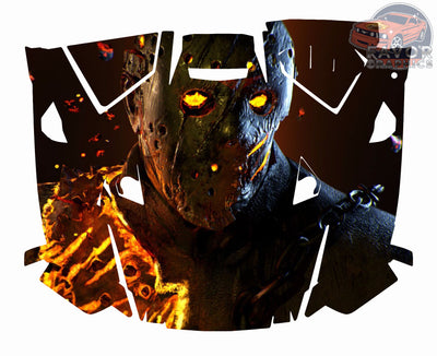 Jason Voorhees Hood Vinyl Wrap for Polaris RZR XP 1000 2 or 4 doors