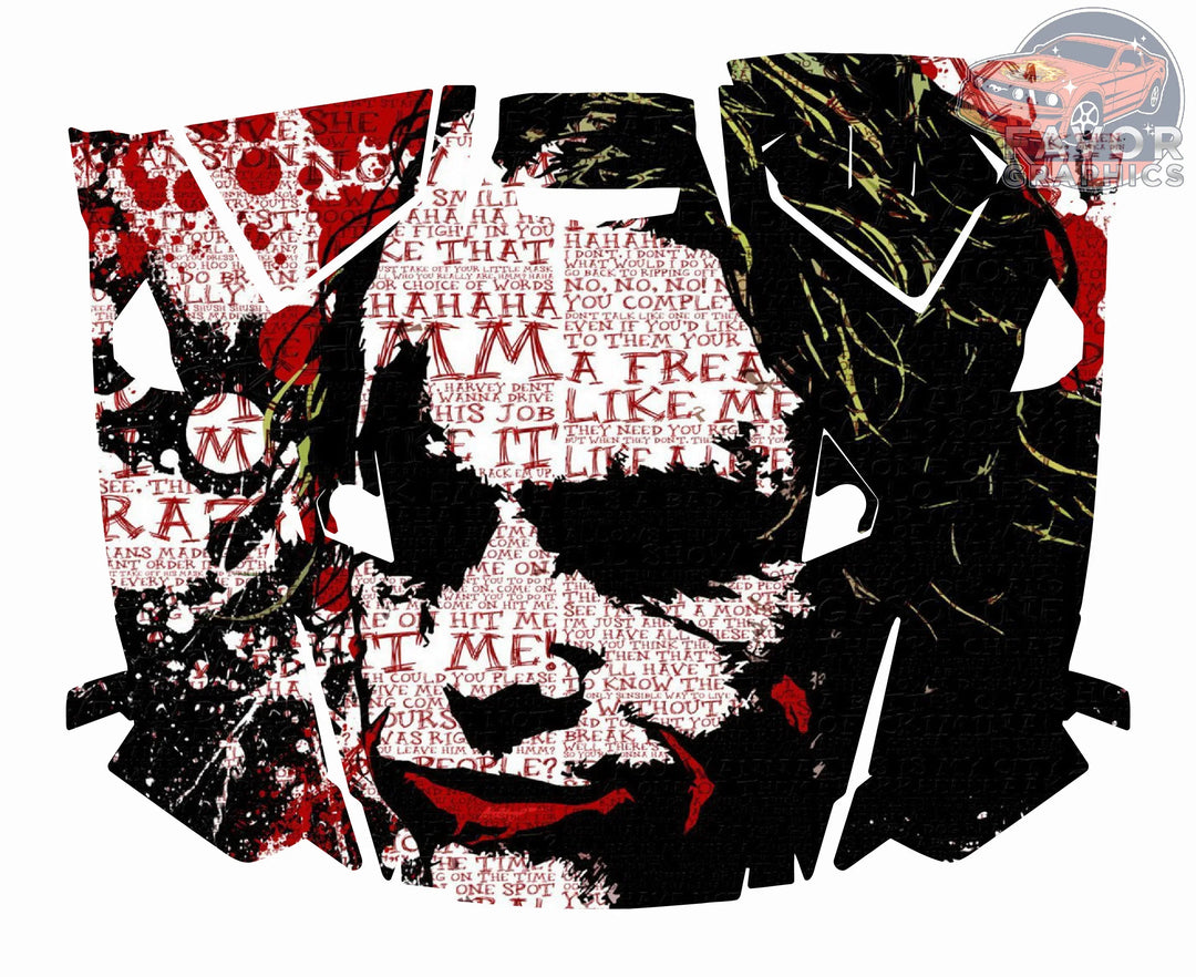 Joker Hood Vinyl Wrap for Polaris RZR XP 1000 2 or 4 doors – Favor