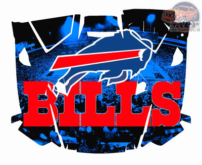 Buffalo Bills Hood Vinyl Wrap for 2019 - 2023 Polaris RZR XP 1000 2 or 4 doors