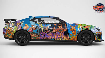 Scooby Doo Itasha Full Car Vinyl Wrap Decal Sticker