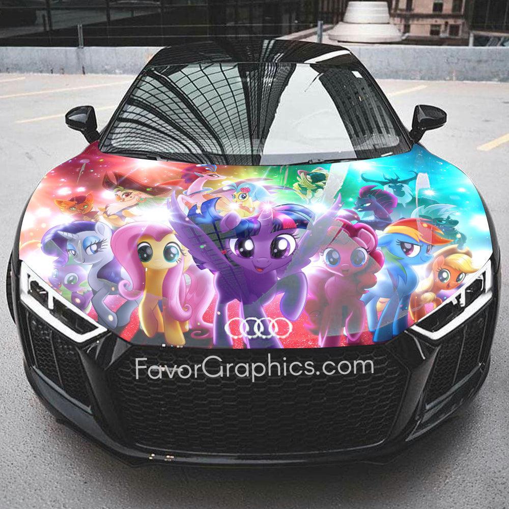 Mlp Wrapped My Little Pony Itasha Car Vinyl Hood Wrap Decal Sticker – Favor Graphics