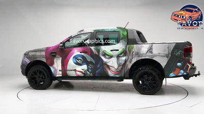 Harley Quinn Joker Itasha Full Car Vinyl Wrap Decal Sticker