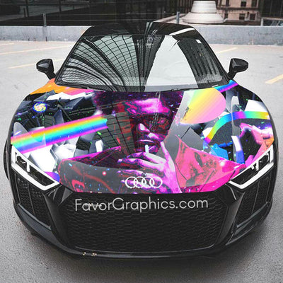 The Weeknd Itasha Car Vinyl Hood Wrap Decal Sticker