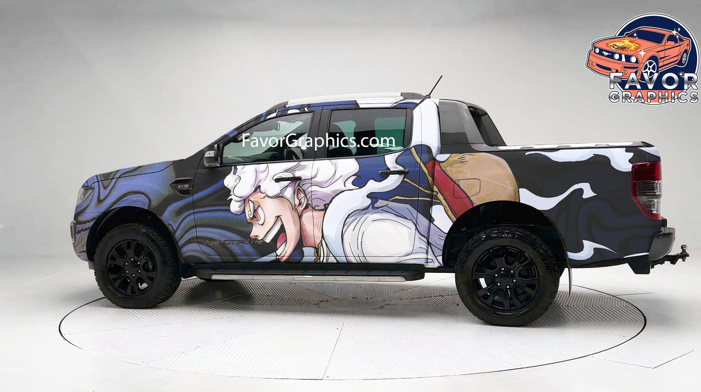 Monkey D. Luffy Gear 5 Itasha Full Car Vinyl Wrap Decal Sticker