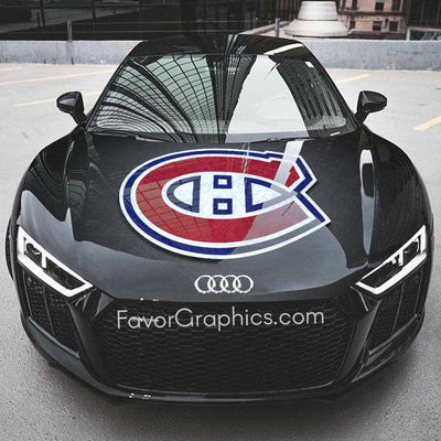 Montreal Canadiens Itasha Car Vinyl Hood Wrap Decal Sticker