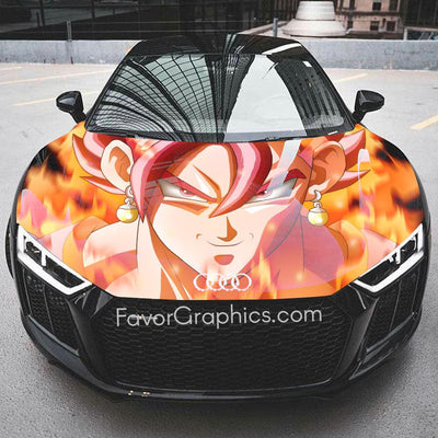 Vegito Super Saiyan Dragon Ball Itasha Car Vinyl Hood Wrap Decal Sticker