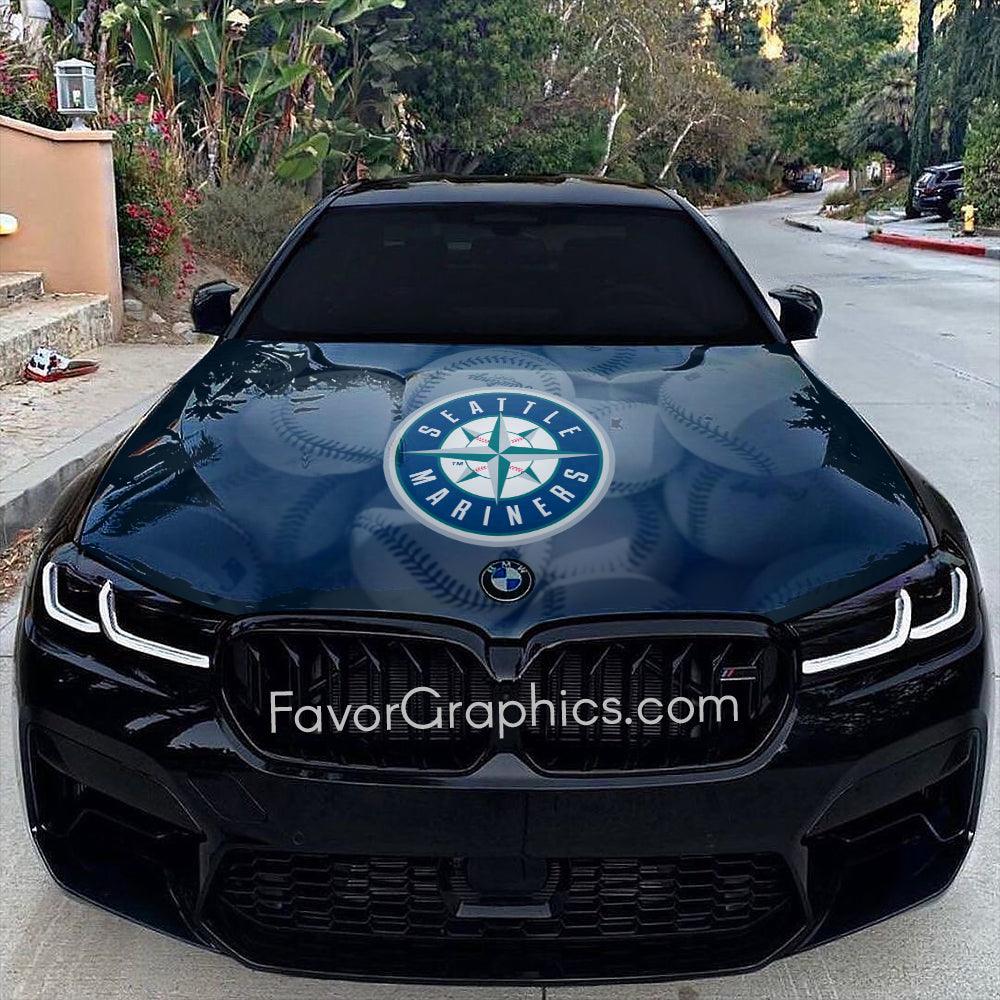 Seattle Mariners Itasha Car Vinyl Hood Wrap Decal Sticker