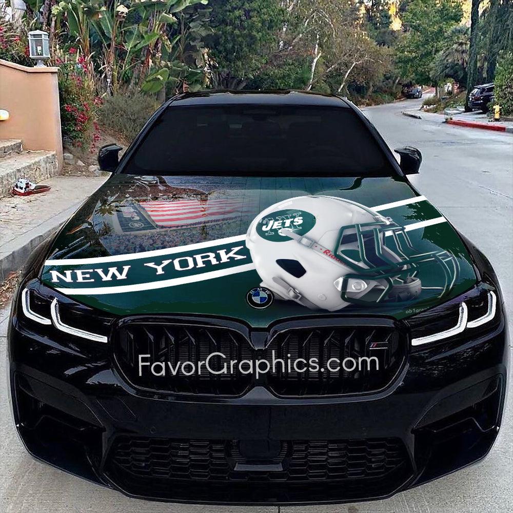 New York Jets Itasha Car Vinyl Hood Wrap Decal Sticker