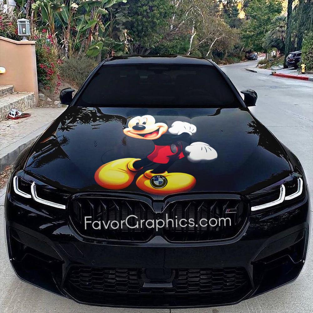 Mickey Mouse Itasha Car Vinyl Hood Wrap Decal Sticker