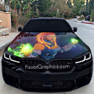 Starfire Teen Titans Itasha Car Vinyl Hood Wrap Decal Sticker