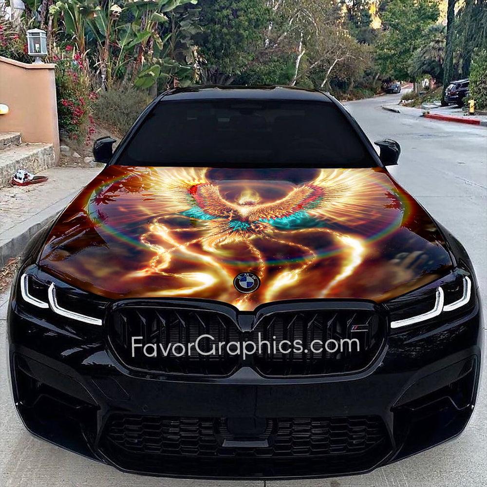 Phoenix Itasha Car Vinyl Hood Wrap Decal Sticker