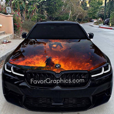 Balrog Itasha Car Vinyl Hood Wrap Decal Sticker