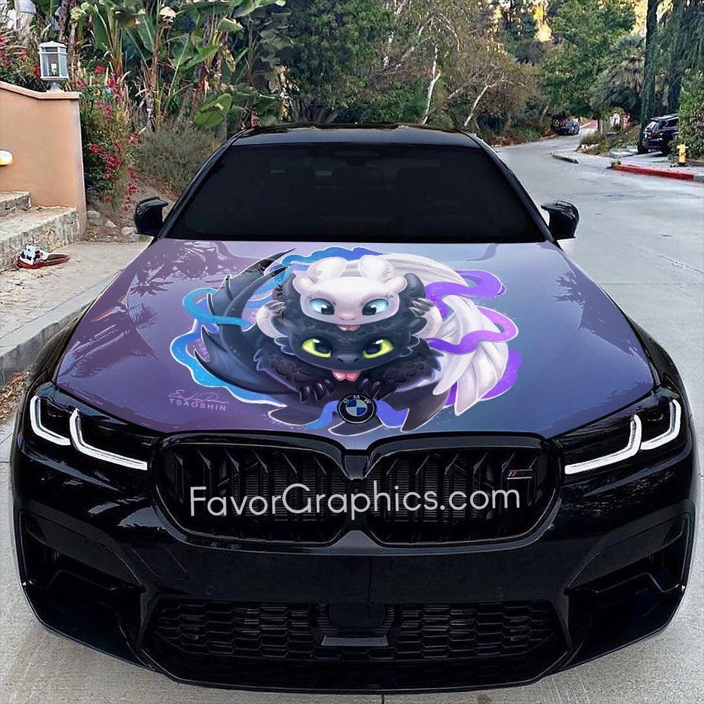 Toothless And The Lightfury Itasha Car Vinyl Hood Wrap Decal Sticker ...