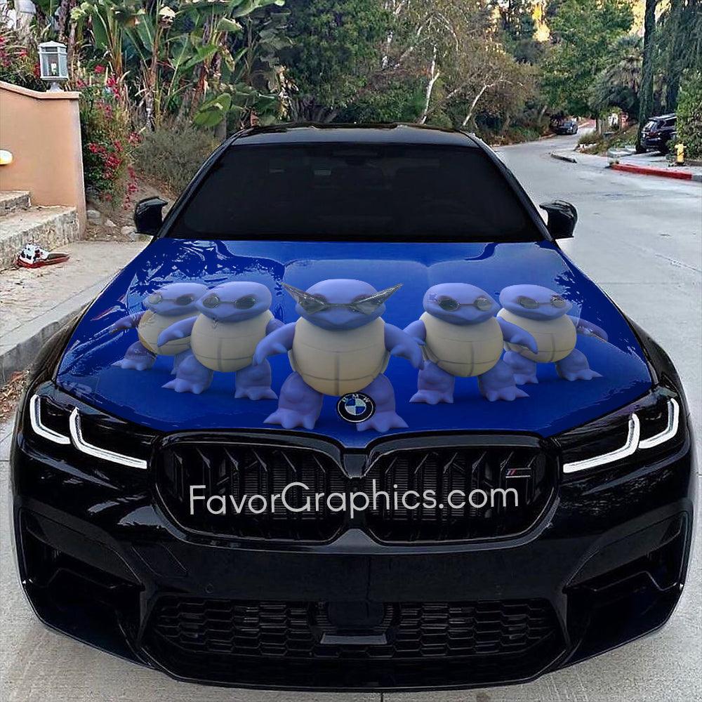 Squirtle Squad Itasha Car Vinyl Hood Wrap Decal Sticker