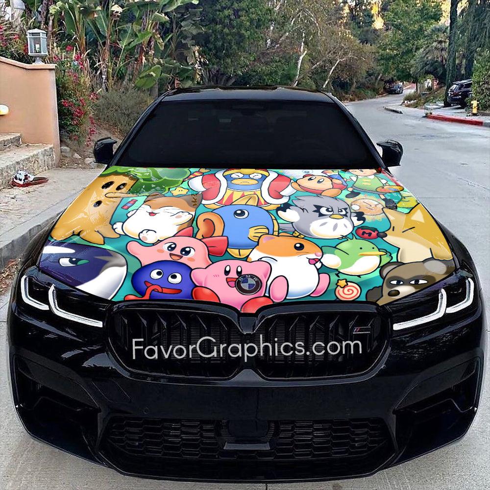 Kirby Itasha Car Vinyl Hood Wrap Decal Sticker