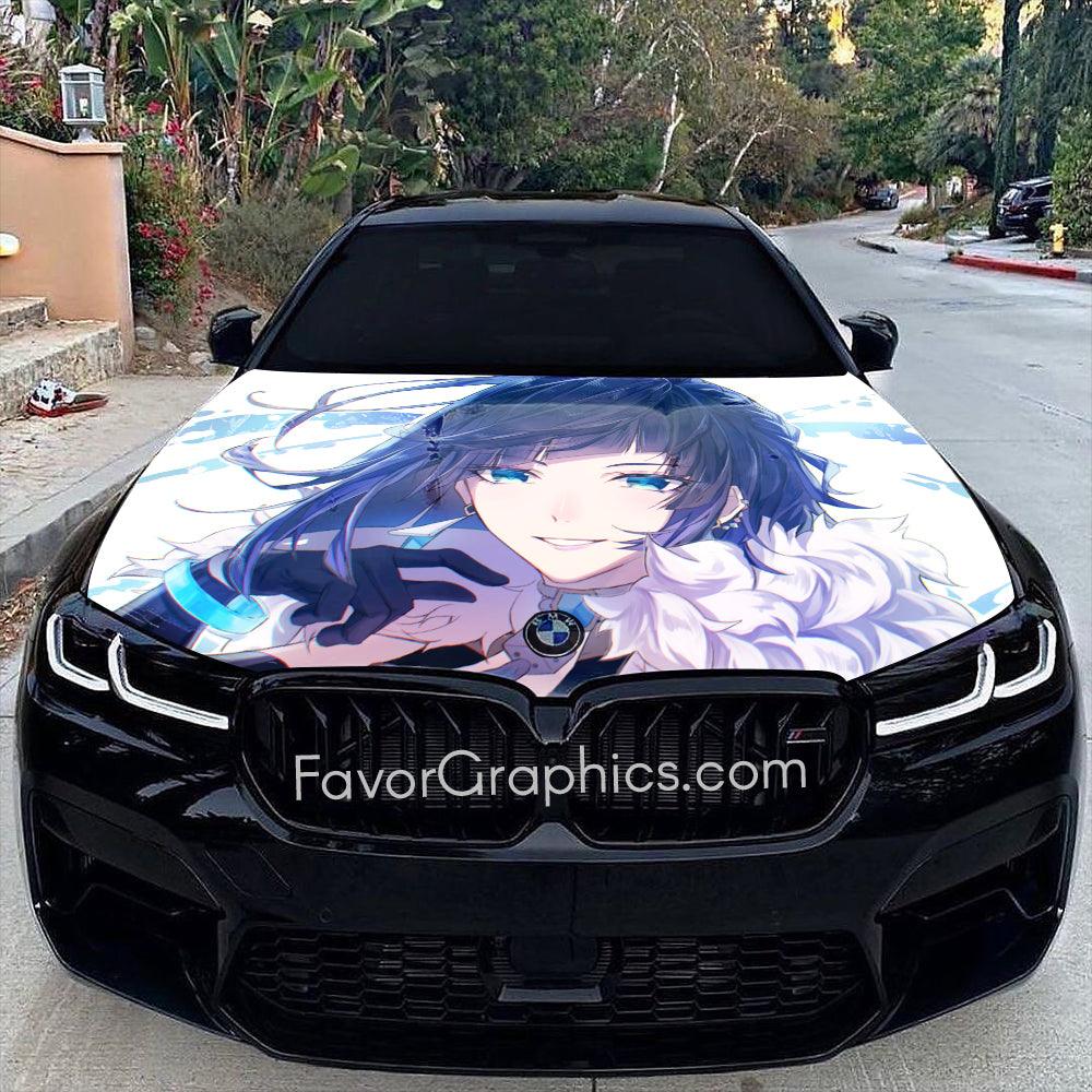 Yelan Genshin Impact Itasha Car Vinyl Hood Wrap Decal Sticker