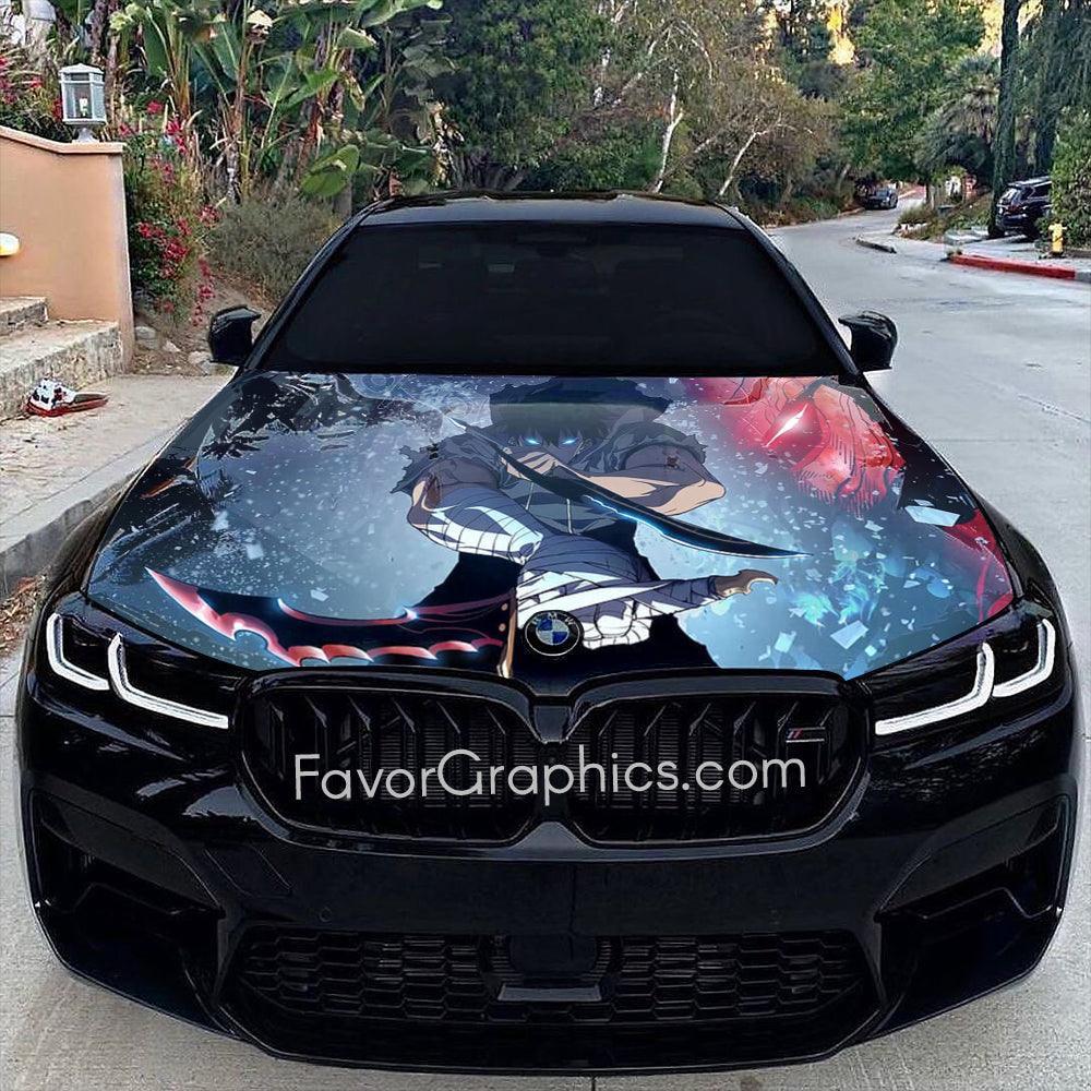 Dolo Rider Decal Solo Leveling Sung Jin Woo Itasha Car Vinyl Hood Wrap Decal Sticker ...