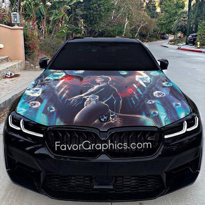 Catwoman Itasha Car Vinyl Hood Wrap Decal Sticker