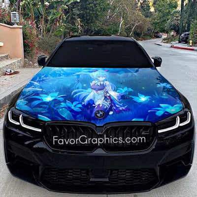 Ganyu Genshin Impact Itasha Car Vinyl Hood Wrap Decal Sticker