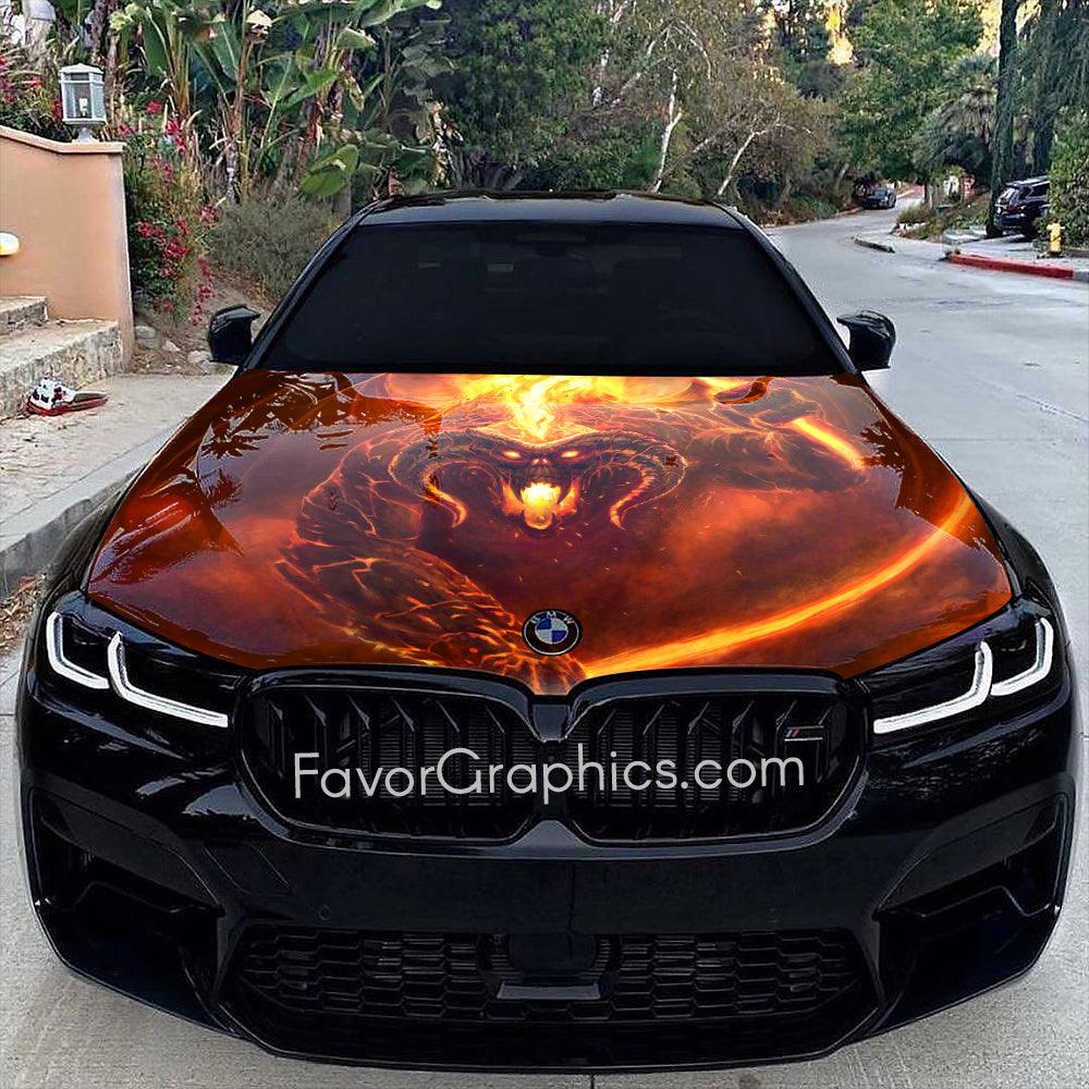 Balrog Itasha Car Vinyl Hood Wrap Decal Sticker