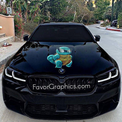 Squirtle Squad Itasha Car Vinyl Hood Wrap Decal Sticker