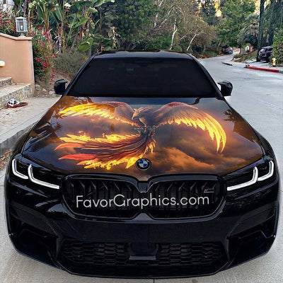 Phoenix Itasha Car Vinyl Hood Wrap Decal Sticker