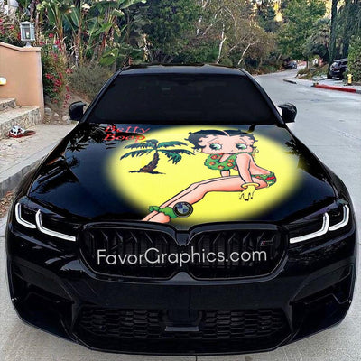 Betty Boop Itasha Car Vinyl Hood Wrap Decal Sticker (Copy)